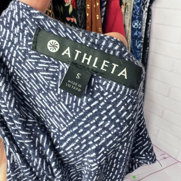 |•ATHLETA•| Navy Stretch Racerback Dress Size Small - Picture 5 of 6